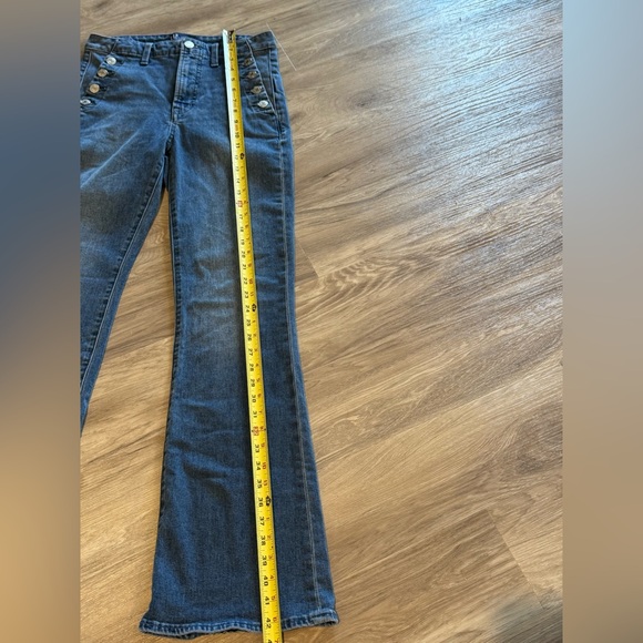 GAP Women's Flare Jeans - Dark Blue - Picture 6 of 7